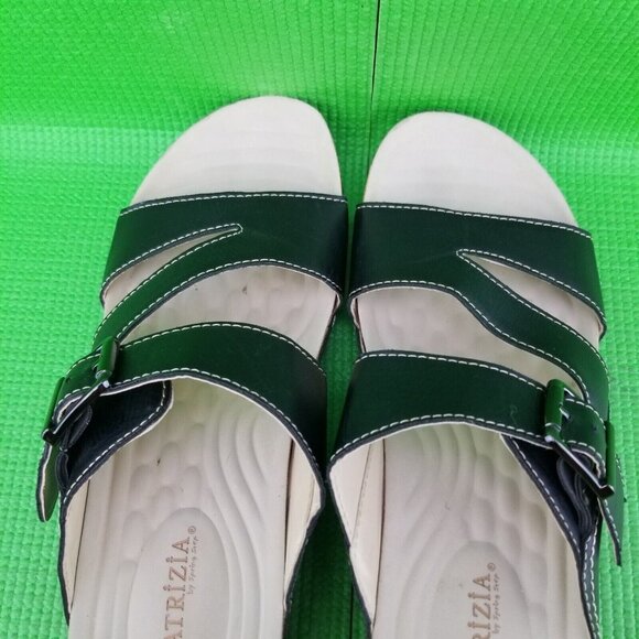 ✅Patrizia Spring Step WILDLAND Black Wedge Slide Slip On Strap Sandal Womens 37 - Picture 13 of 16